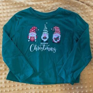 Green christmas shirt size 4-5t